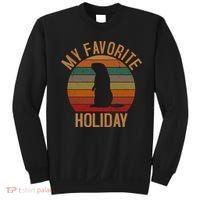 My Favorite Holiday Groundhog Day Sweatshirt thumb 0