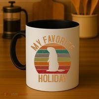 My Favorite Holiday Groundhog Day Coffee Mug thumb 4