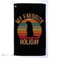 My Favorite Holiday Groundhog Day Golf Towel thumb 0