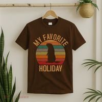 My Favorite Holiday Groundhog Day T-Shirt thumb 2