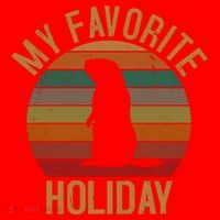 My Favorite Holiday Groundhog Day Santa Hat thumb 1