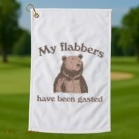 My Flabbers Have Been Gasted Golf Towel thumb 1