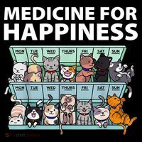 Medicine For Happiness Funny Cat Lover Coffee Mug thumb 5