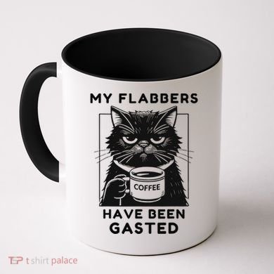 My Flabbers Have Been Gasted Distressed Retro Funny Cat Coffee Mug