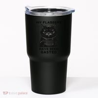 My Flabbers Have Been Gasted Distressed Retro Funny Cat Tumbler thumb 0