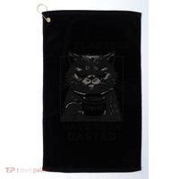 My Flabbers Have Been Gasted Distressed Retro Funny Cat Golf Towel thumb 0