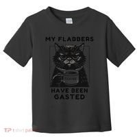 My Flabbers Have Been Gasted Distressed Retro Funny Cat Toddler T-Shirt thumb 0