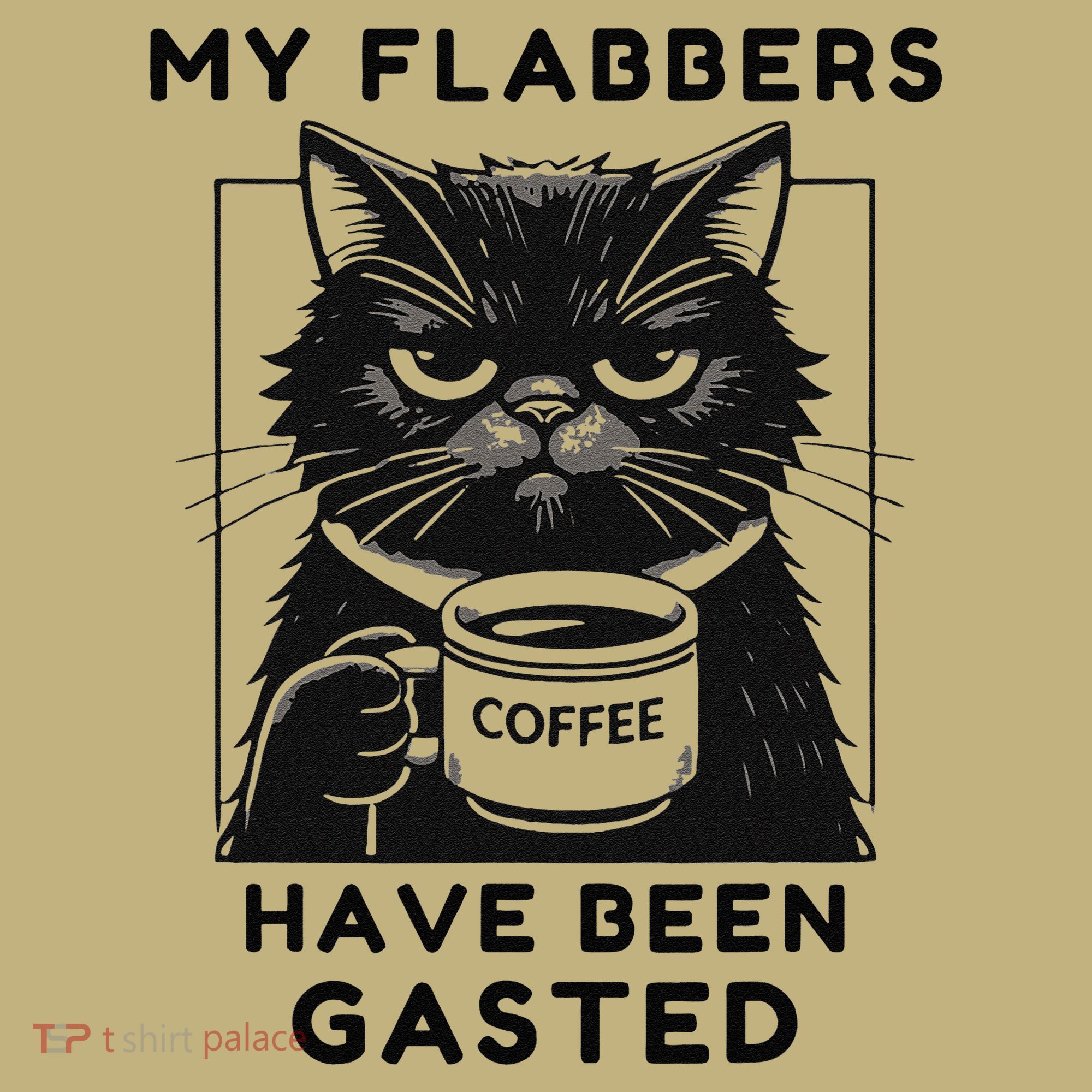 My Flabbers Have Been Gasted Distressed Retro Funny Cat Hoodie