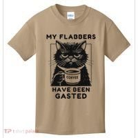 My Flabbers Have Been Gasted Distressed Retro Funny Cat Kids T-Shirt thumb 0
