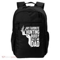 My Favorite Hunting Buddy Calls Me Dad Fathers Day Gift Backpack thumb 0