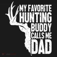 My Favorite Hunting Buddy Calls Me Dad Fathers Day Gift Mousepad thumb 1