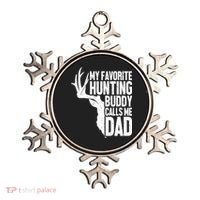 My Favorite Hunting Buddy Calls Me Dad Fathers Day Gift Ornament thumb 0