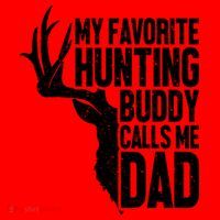 My Favorite Hunting Buddy Calls Me Dad Fathers Day Gift Santa Hat thumb 1