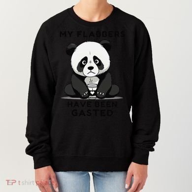 My Flabbers Have Been Gasted Distressed Retro Cute Panda Women's Sweatshirt