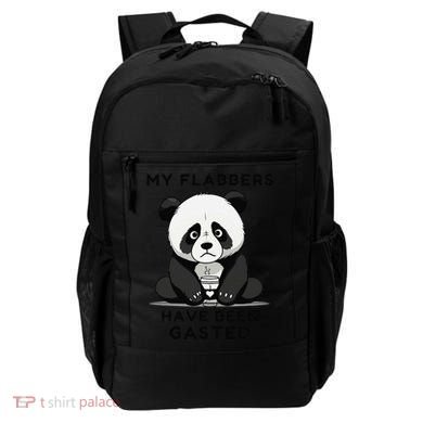 My Flabbers Have Been Gasted Distressed Retro Cute Panda Backpack