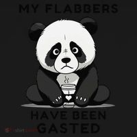 My Flabbers Have Been Gasted Distressed Retro Cute Panda Bucket Hat thumb 4