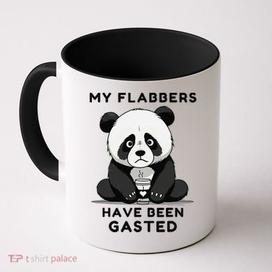 My Flabbers Have Been Gasted Distressed Retro Cute Panda Coffee Mug
