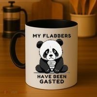 My Flabbers Have Been Gasted Distressed Retro Cute Panda Coffee Mug thumb 4