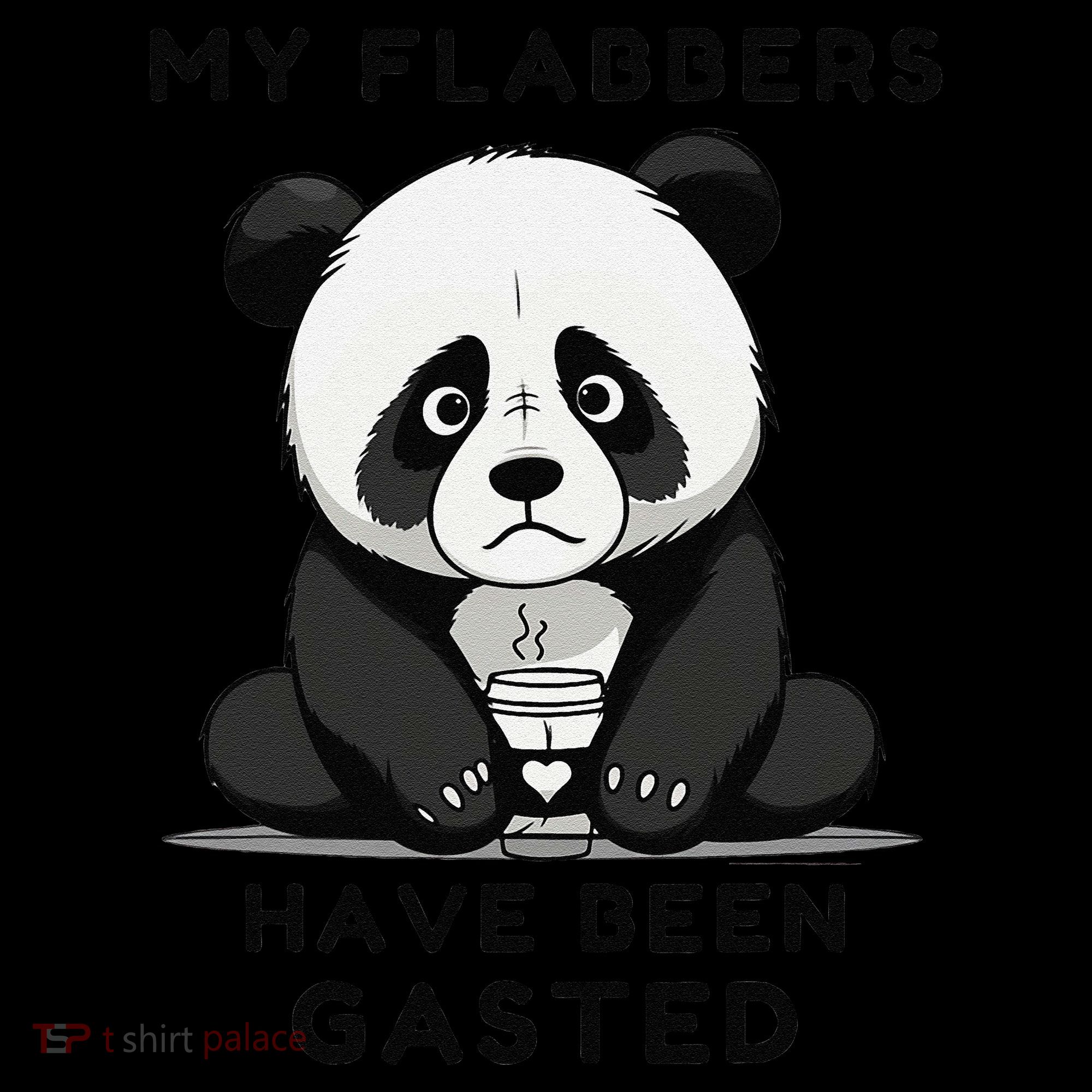 My Flabbers Have Been Gasted Distressed Retro Cute Panda Coffee Mug