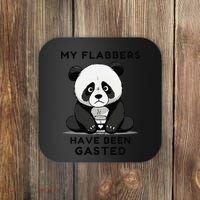 My Flabbers Have Been Gasted Distressed Retro Cute Panda Coaster thumb 0