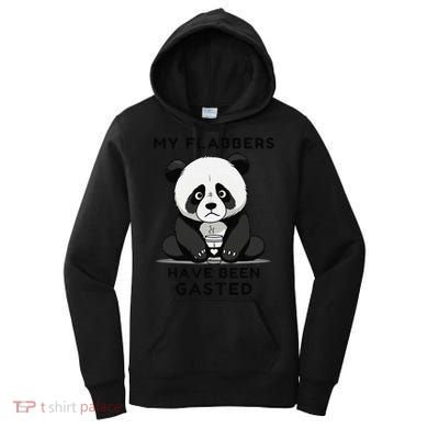 My Flabbers Have Been Gasted Distressed Retro Cute Panda Women's Hoodie