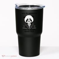 My Flabbers Have Been Gasted Distressed Retro Cute Panda Tumbler thumb 0