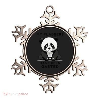 My Flabbers Have Been Gasted Distressed Retro Cute Panda Ornament