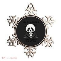 My Flabbers Have Been Gasted Distressed Retro Cute Panda Ornament thumb 0