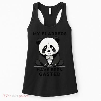 My Flabbers Have Been Gasted Distressed Retro Cute Panda Women's Tank Top
