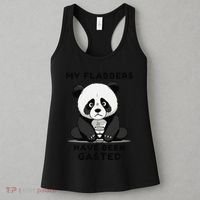 My Flabbers Have Been Gasted Distressed Retro Cute Panda Women's Tank Top thumb 3