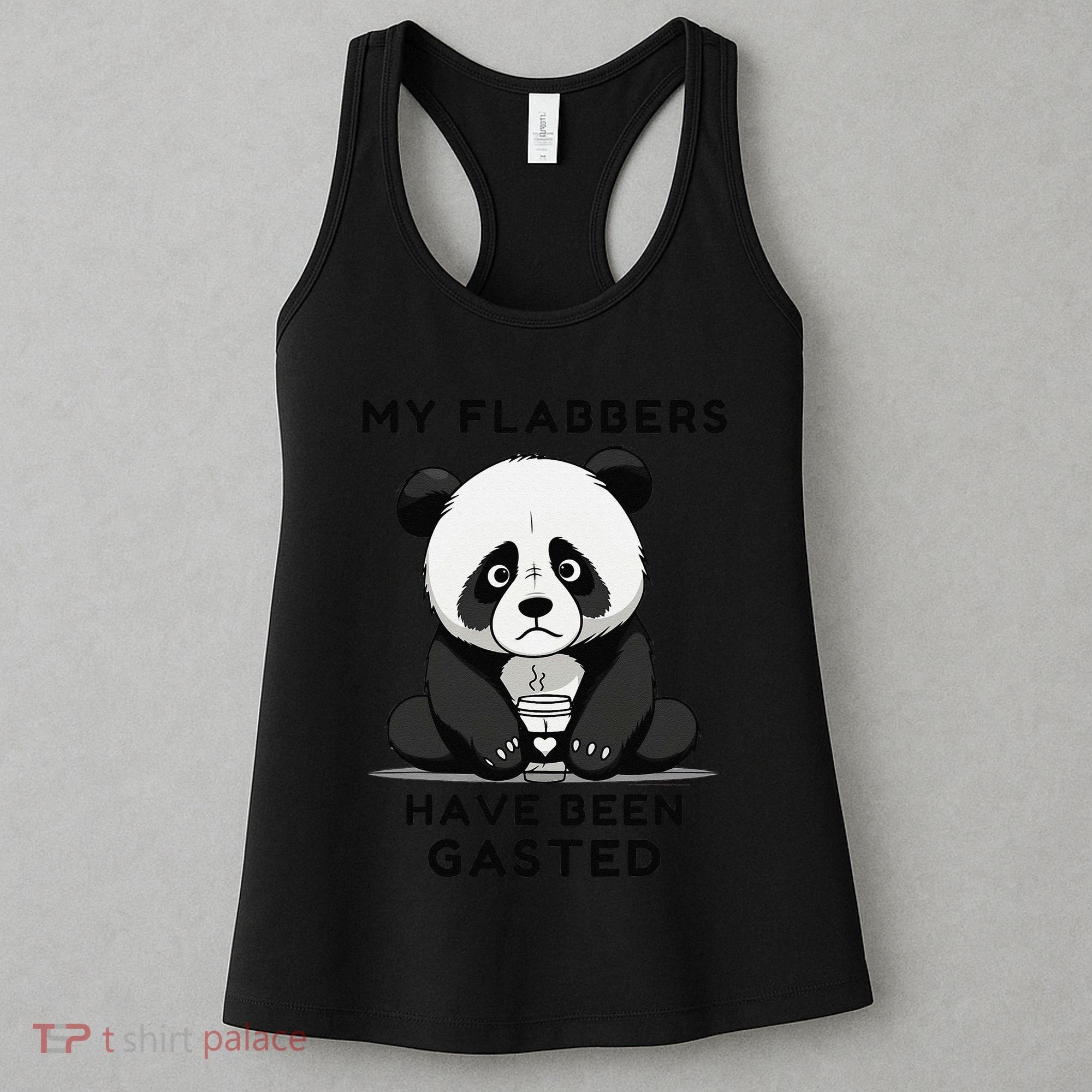 My Flabbers Have Been Gasted Distressed Retro Cute Panda Women's Tank Top