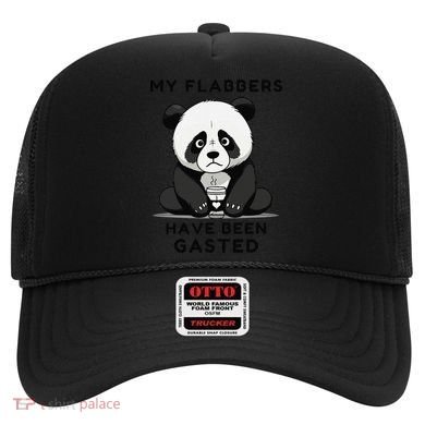 My Flabbers Have Been Gasted Distressed Retro Cute Panda Hat