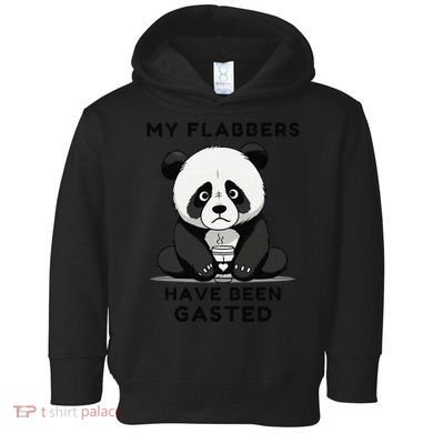 My Flabbers Have Been Gasted Distressed Retro Cute Panda Toddler Hoodie