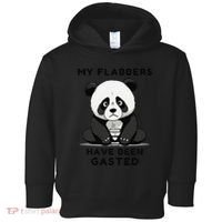 My Flabbers Have Been Gasted Distressed Retro Cute Panda Toddler Hoodie thumb 0