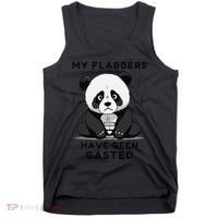 My Flabbers Have Been Gasted Distressed Retro Cute Panda Tank Top thumb 0