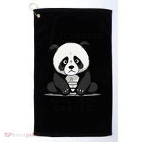 My Flabbers Have Been Gasted Distressed Retro Cute Panda Golf Towel thumb 0