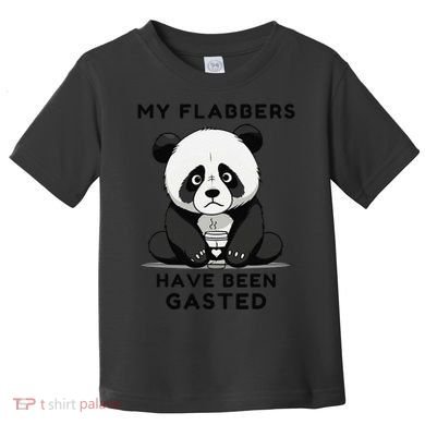 My Flabbers Have Been Gasted Distressed Retro Cute Panda Toddler T-Shirt