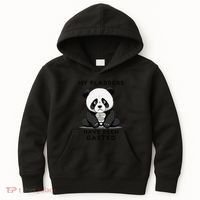 My Flabbers Have Been Gasted Distressed Retro Cute Panda Kids Hoodie thumb 0