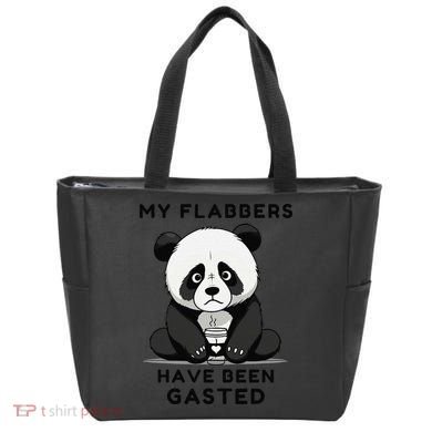 My Flabbers Have Been Gasted Distressed Retro Cute Panda Tote Bag