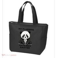My Flabbers Have Been Gasted Distressed Retro Cute Panda Tote Bag thumb 3