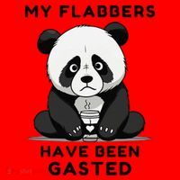 My Flabbers Have Been Gasted Distressed Retro Cute Panda Santa Hat thumb 1