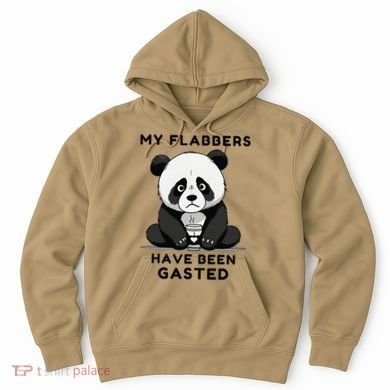 My Flabbers Have Been Gasted Distressed Retro Cute Panda Hoodie