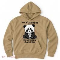 My Flabbers Have Been Gasted Distressed Retro Cute Panda Hoodie thumb 0