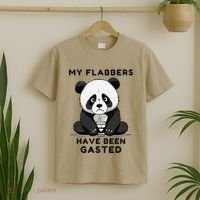 My Flabbers Have Been Gasted Distressed Retro Cute Panda T-Shirt thumb 2