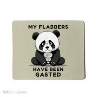 My Flabbers Have Been Gasted Distressed Retro Cute Panda Mousepad thumb 0