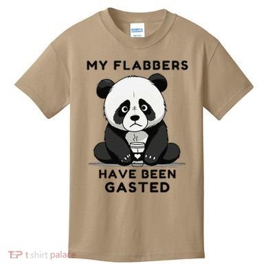 My Flabbers Have Been Gasted Distressed Retro Cute Panda Kids T-Shirt