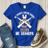 My Favorite Hunting Buddies Call Me Grandpa Hunting Buddy Funny Gift Women's T-Shirt thumb 3