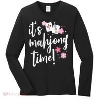Mahjong For Her Mahjong Player Women's Long Sleeve Shirt thumb 0