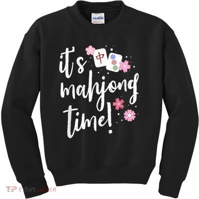 Mahjong For Her Mahjong Player Kids Sweatshirt