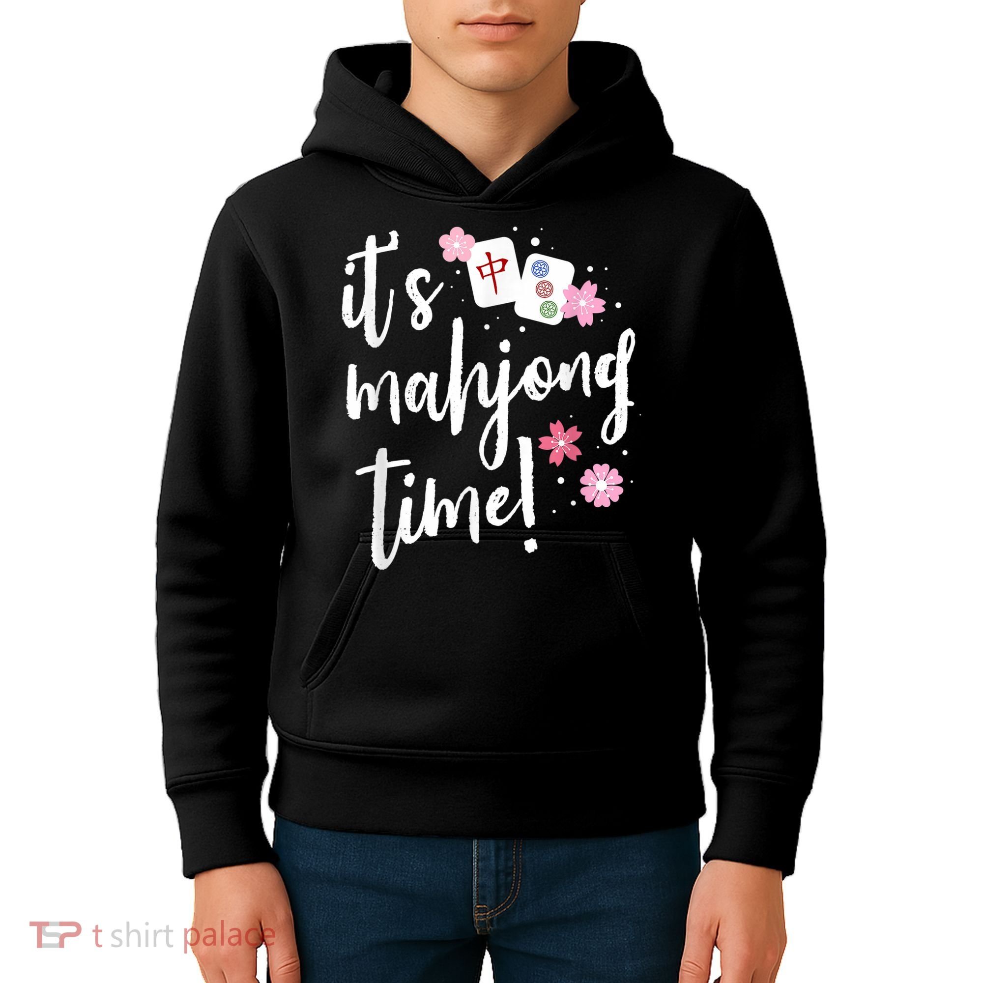 Mahjong For Her Mahjong Player Kids Hoodie